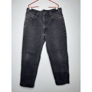 Vintage Levi's 550 Red Tab Made in Canada Black Jeans Mens 38x30 (36x29) 90s Y2K